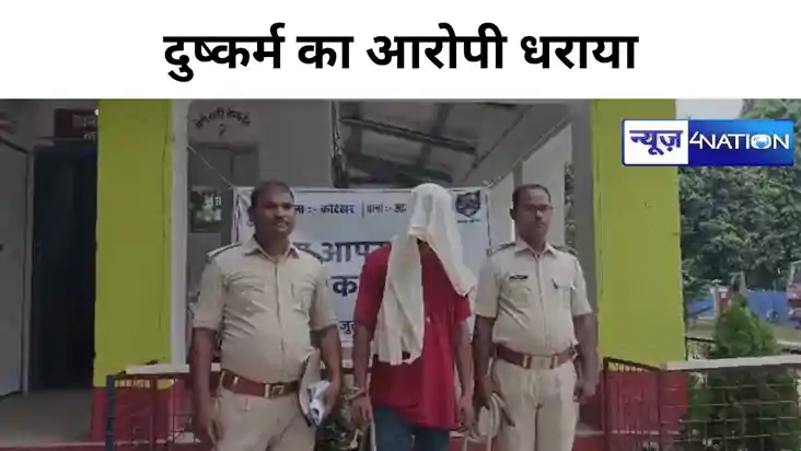 दुष्कर्म के आरोपी को पुलिस ने किया गिरफ्तार, दुकान से घर लौट