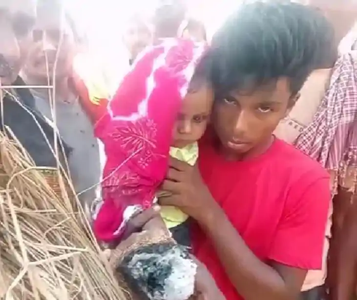 Bihar News -  6 माह के पुत्र ने अपने पिता को दिया मुखाग्नि, 