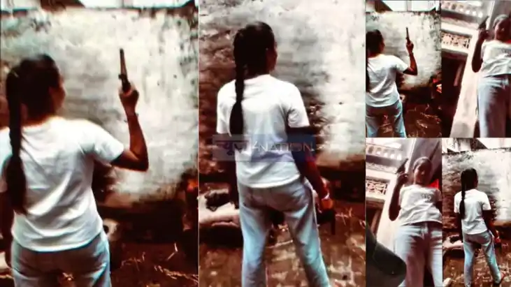 Patna Lady Don Reel With Pistol Backfires Police Seize Weapo