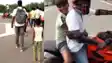 Dangerous Highway Stunt With Children on Bike Police Launch Probe