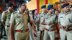 Muzaffarpur SSP Kantesh Kumar Mishra Puja Pandal Inspection