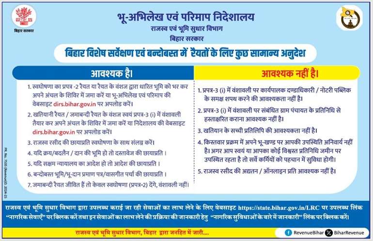 Bihar Land Survey Online Apply: ऑनलाइन आवेदन में आ रही परेशानी, तो ऐसे करें जमीन सर्वे से जुड़े कागजात अपलोड 