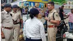 Patna Traffic SP Sagar Kumar inspection
