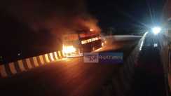 Muzaffarpur Bus Fire 30 Passengers Escape Death as Bus Erupts