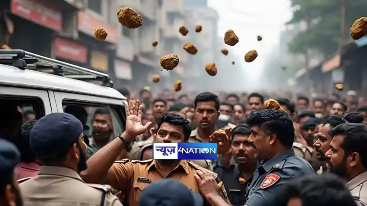 attacked on Bihar police