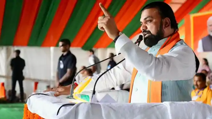 Samrat Choudhary in Muzaffarpur