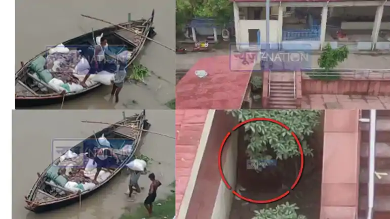 patna khajekalan shmashan ghat liquor smuggling by boat