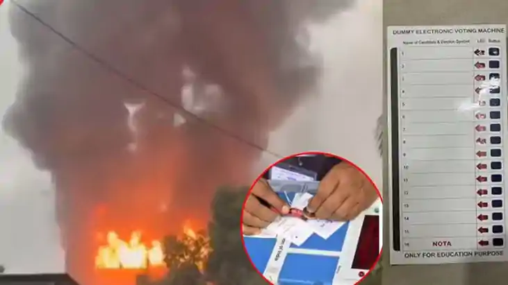  4000 EVM burnt