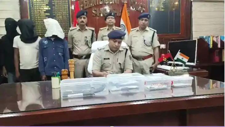 Bihar News : शिवहर में डकैती की योजना बना रहे चार बदमाशों को