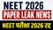 NEET 2026 exam cancelled