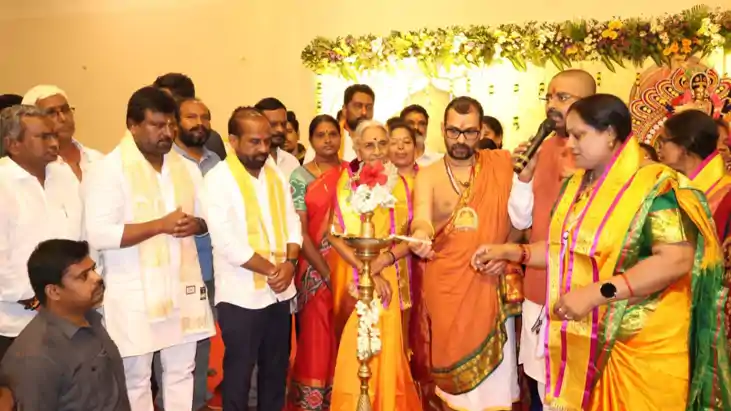 Swami Abhishek Bramchari : विजयवाड़ा में श्री विद्या दस कोटि