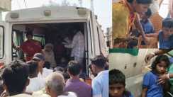 स्कूली वाहन पलटा 