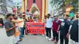 जेपीएससी पेपर लीक को लेकर अभाविप का गया मे जोरदार प्रदर्शन, सीएम हेमंत सोरेन का फूंका पुतला