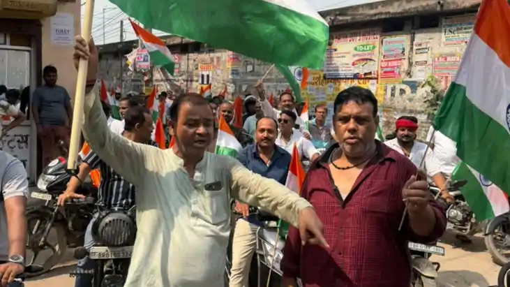 पटना के वार्ड 47 में निकली भव्य तिरंगा बाइक यात्रा, ‘भारत मा