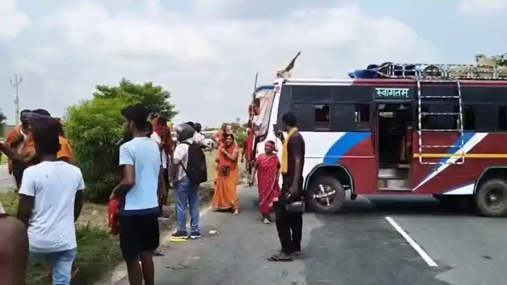 Patna Bakhtiyarpur Highway Babadham Kanwariya Accident