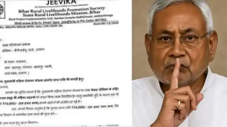 10 हजार रूपये राशि वापस करने के जीविका के पत्र से हड़कंप ! म