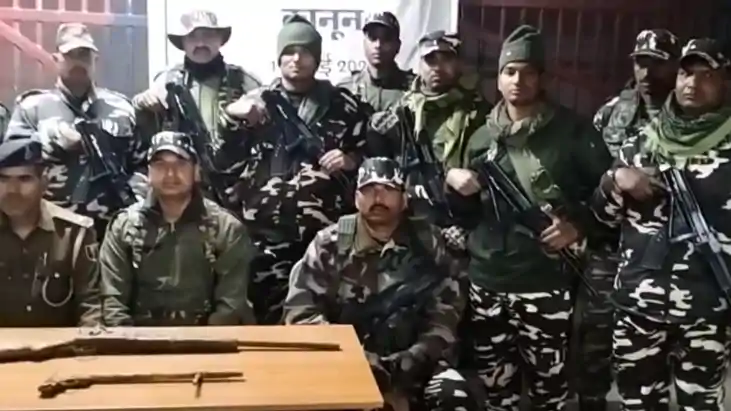 Bihar News : गया के जंगलों में SSB और जिला पुलिस का बड़ा एक्