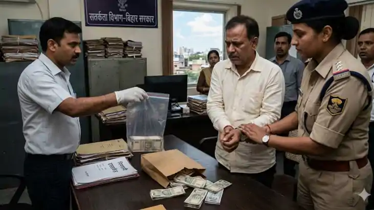 भ्रष्टाचार पर कड़ा प्रहार: दाखिल-खारिज के बदले रिश्वत लेने व