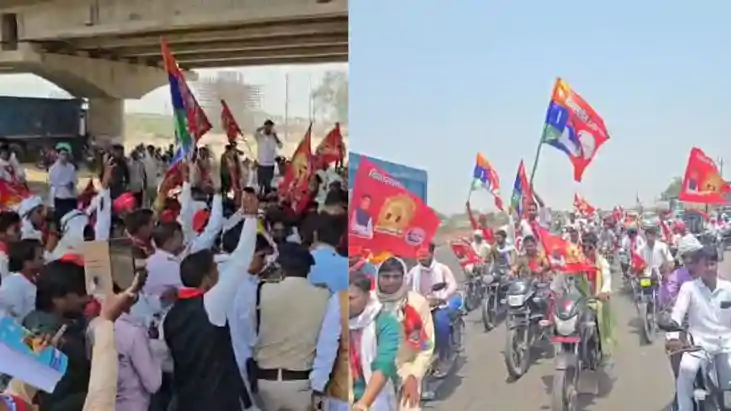 UP के चंदौली में मुकेश सहनी का भव्य स्वागत: उमड़ा जनसैलाब, क
