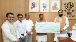 BSTDC 1 crore check for Bihar Flood Relief Fund