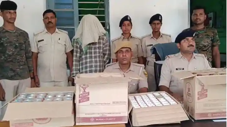 सुपौल के राघोपुर में पुलिस की बड़ी कार्रवाई: 360 लीटर विदेशी