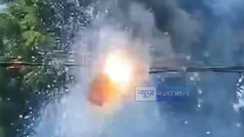 Power Wire Sparks Panic Snaps Down Major Mishap Averted