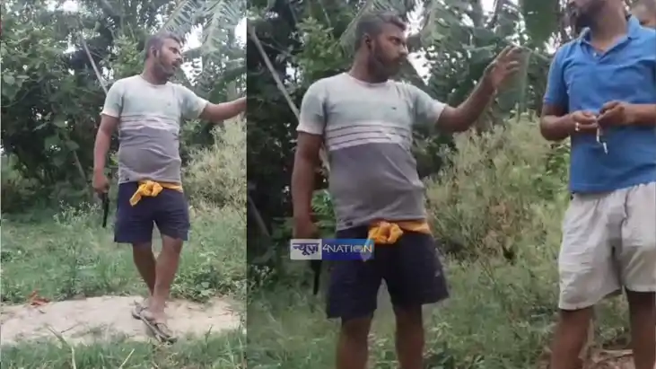 Saran Weapon Video Goes Viral Youth Held Under Arms Act