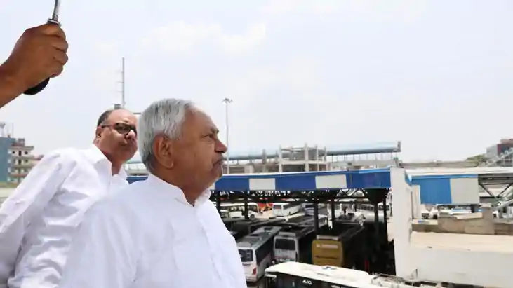 Bihar News : सीएम नीतीश ने निर्माणाधीन मीठापुर-महुली एलिवेटे Bihar News : सीएम नीतीश ने निर्माणाधीन मीठापुर-महुली एलिवेटे
