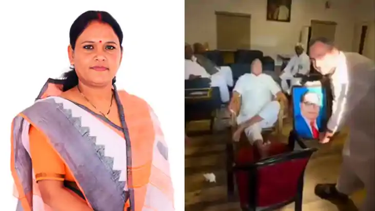 Bihar News : बाबा साहेब की तस्वीर का अपमान करने पर भड़की दीपा Bihar News : बाबा साहेब की तस्वीर का अपमान करने पर भड़की दीपा