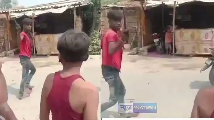 BIHAR NEWS - होली के पूर्व संध्या पर युवक का हथियार के साथ व