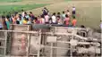 बगहा में अनियंत्रित होकर पलटी स्कूली वैन, शिक्षिका और दर्जन भर बच्चे गंभीर रूप से घायल