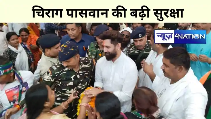 Chirag Paswan security: चिराग पासवान की गृह मंत्रालय ने बढ़ा