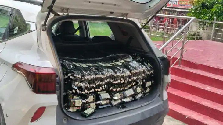 Siwan Police Seize 1313 Litres Liquor 