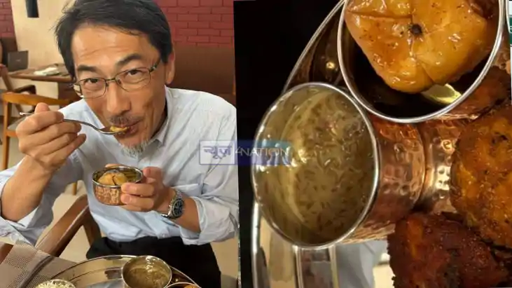 ONO Keiichi ate litti chokha