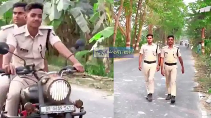  Policemen in uniform made a video
