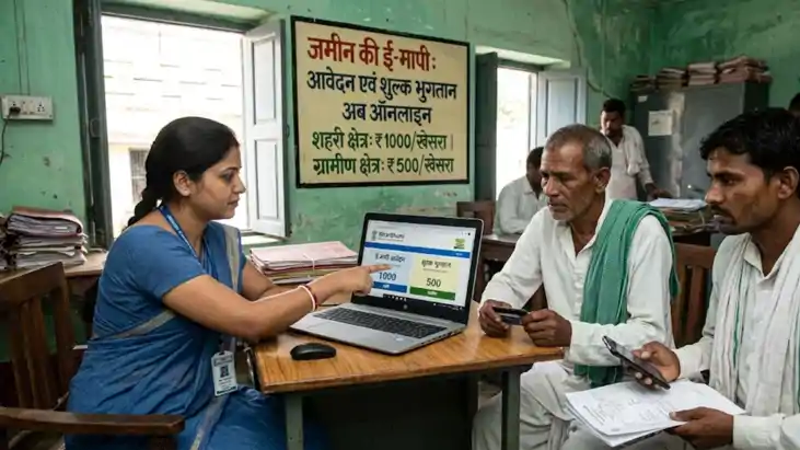 bihar land e mapi new fees online application