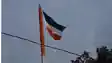 Reverse flag hoisting Ekma Nagar Panchayat