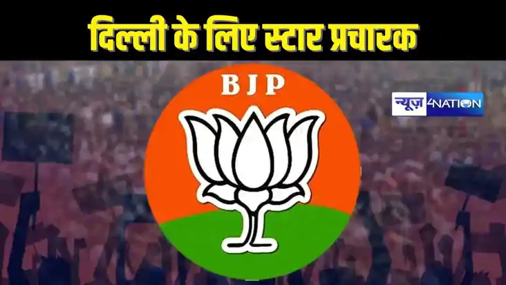 DELHI ELECTION 2025 - बीजेपी ने जारी की स्टार प्रचारकों की ल