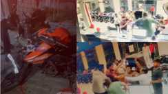 gaurichak bike showroom fight cctv footage viral