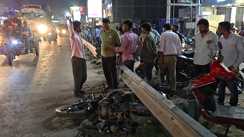 Bihar Road Accident : बेतिया में गैस सिलेंडर लदे ट्रक का कहर, 3 बाइक को कुचला, एक की मौत, महिला गंभीर घायल