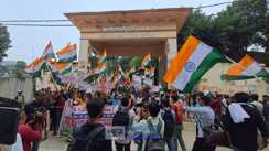 पुलिस अभ्यर्थियों का हंगामा
