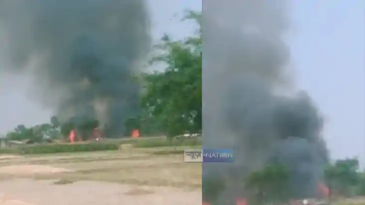 Fear of burning to death of four children
