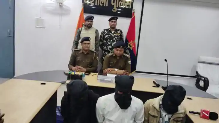 पेट्रोल पंप लूटने निकले थे तीन अपराधी,  पुलिस ने रास्ते से उ