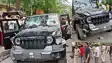 gaya road accident thar collides with toto crowd vandalism