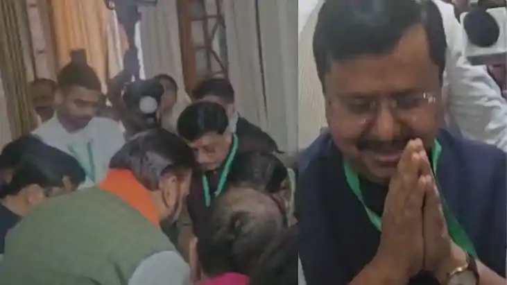 Rajya Sabha Elections: वोट डालने विधानसभा पहुंचे नितिन नवीन,