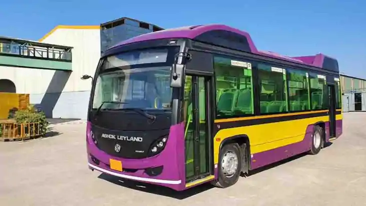 electric and pink bus service for secretariat employees in P