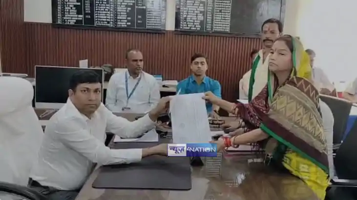Veena Devi files nomination from Mokama Veena Devi files nomination from Mokama