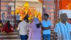 नवादा के रेलवे कॉलोनी में मां दुर्गा का पट खुलते ही उमड़ी श्रद्धालुओं की भीड़, बंगाली रीति-रिवाज से होती है पूजा