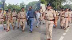 Patna Bikram police flag march