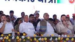 Vote Adhikar Yatra Lalu also on the stage Rahul Tejashwi